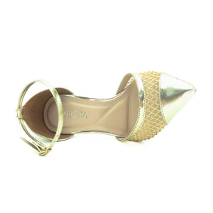 Scarpin Feminino Mariotta 13563-14 - Dourado