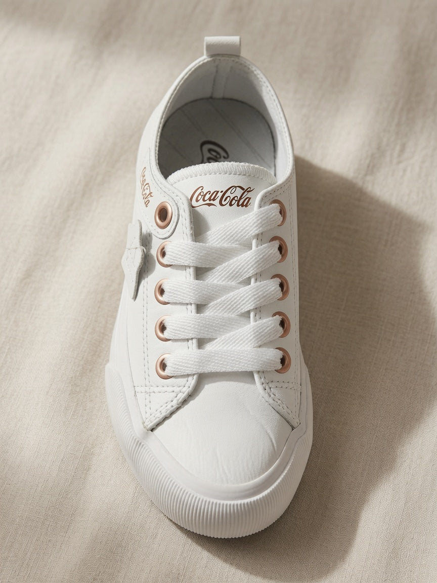 Tênis Coca Cola casual couro legitimo