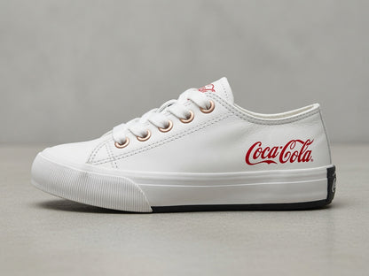 Tênis Coca Cola casual couro legitimo