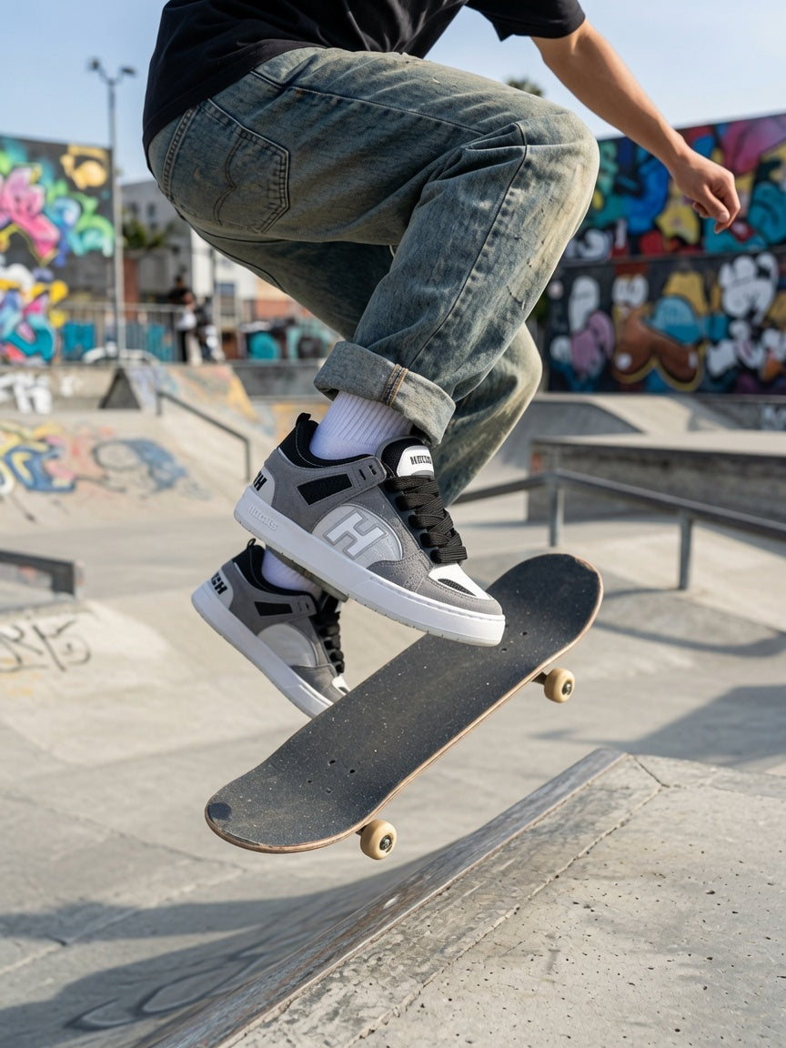 tênis hocks skate casual couro original