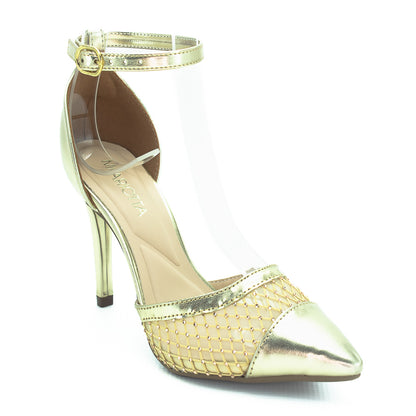 Scarpin Feminino Mariotta 13563-14 - Dourado